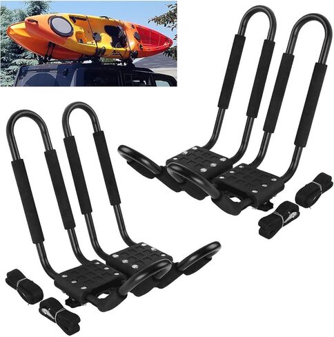 XMT-MOTO J-Bar 2 Pairs Universal Kayak Canoe Top Mount Carrier Roof Rack Boat SUV Van Car in Saudi Arabia
