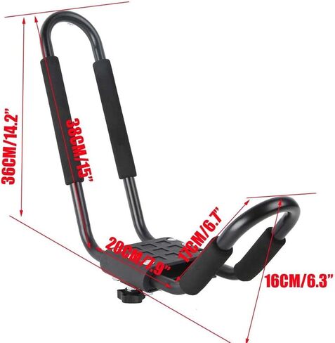 XMT-MOTO J-Bar 2 Pairs Universal Kayak Canoe Top Mount Carrier Roof Rack Boat SUV Van Car in Saudi Arabia