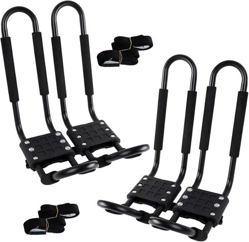 XMT-MOTO J-Bar 2 Pairs Universal Kayak Canoe Top Mount Carrier Roof Rack Boat SUV Van Car in Saudi Arabia