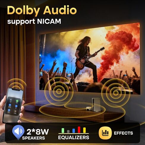 SANSUI 32 inch FHD Smart WebOS TV | Frameless Screen with chromecast Built in | 4000:1 Contrast Ratio|WebOS Hub with 2×8W Speakers & Apple HomeKit & Live TV| Support Airplay & WiFi & Bluetooth 5.2 in Saudi Arabia