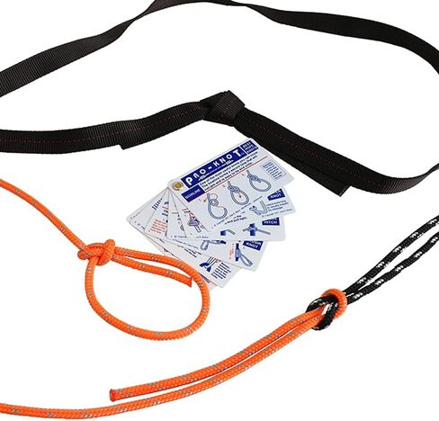 SGT KNOTS Tying Kit - (17) Waterproof Instruction Cards, (2) 6ft Double-Braided Ropes, (1) 6ft Nylon Webbing in Saudi Arabia
