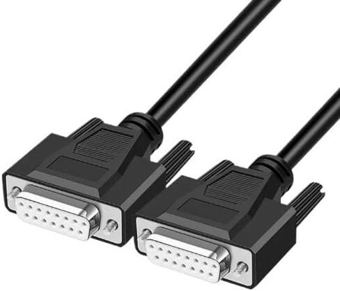 HONGP DB15 Data Cable DB15 Male to Female 15-pin Connector 2 Rows of 15-Pin Serial Port Parallel Cable(5m,DB15M-DB15F) in Saudi Arabia