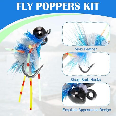 Simgoing Red Fish Lure Kit, Including Lure Box, Various Shrimp and Crab Lures - 15 Pieces, 2/0 Hooks, Fly Fishing Flies Gear in Saudi Arabia
