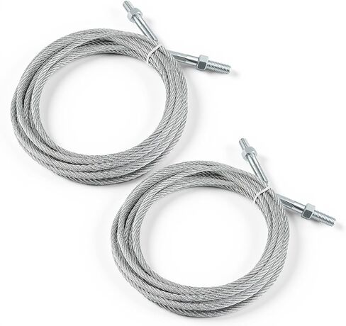 Equalizer Cables Compatible with Rotary Lift Models SPOA9-100 SPOA9-200 SPOA9-300 SPOA9-400, 30' 2-3/4" Length 1/4" Diameter Set of 2 Galvanized Steel Cables Replace# N33 / BH-7500-41 in Saudi Arabia