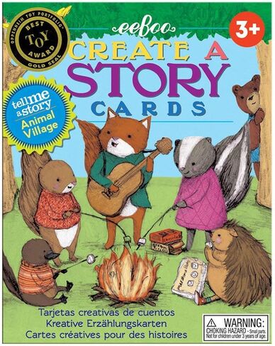 eeBoo: Animal Village Create A Story Pre-Literacy Cards, 36 Cards Included in The Set, Encourages Imagination, Creativity and Story-Telling, for Ages 3 and up in Saudi Arabia