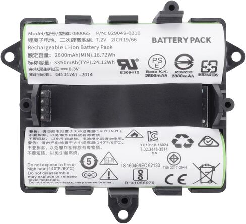 080061 080065 829049-0210 Battery Replacement Compatible for Bose SoundLink Revolve+ 2 Revolve+ II S 080063 080064 080065 Series Upgrade 7.27V 3400mAh/24.71Wh with Installation Tools in Saudi Arabia