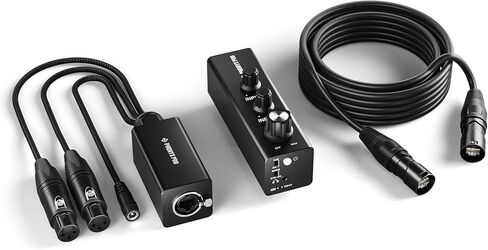 Phenyx Pro Dual-Channel Wired in-Ear Monitor Amplifier, Portable IEM with 2 XLR Inputs, Stereo/Mono Mode, DC/2 AAA Batteries Power, Personal Headphone Amp for Stage, Bands, Live, Recording (PWM-10) in Saudi Arabia