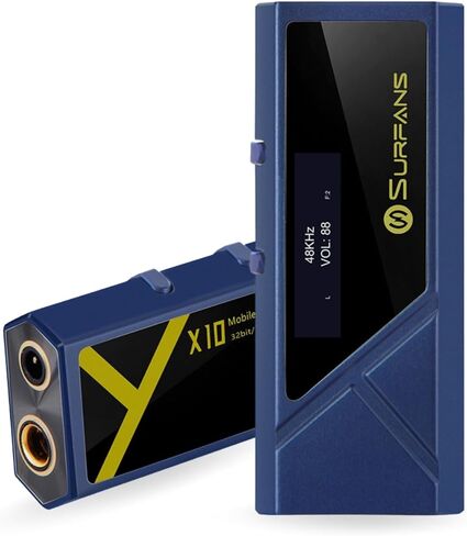 مضخم سماعة رأس DAC المحمول من Surfans X10، دونجل USB-C DAC مع مخرجات متوازنة 3.5 مم و4.4 مم، حتى 522 ميجاوات، محول صوت عالي الدقة ES9028Q2M لأجهزة IEMs/سماعات الرأس، iPhone/Android، PC/Mac in Kuwait