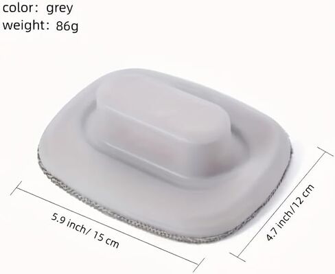 1pc Multi-Functional Mesh Screen Cleaning Brush Portable Durable Plastic Handle Window Sofa Wall Carpet Universal Cleaning Tool, Gray in Saudi Arabia