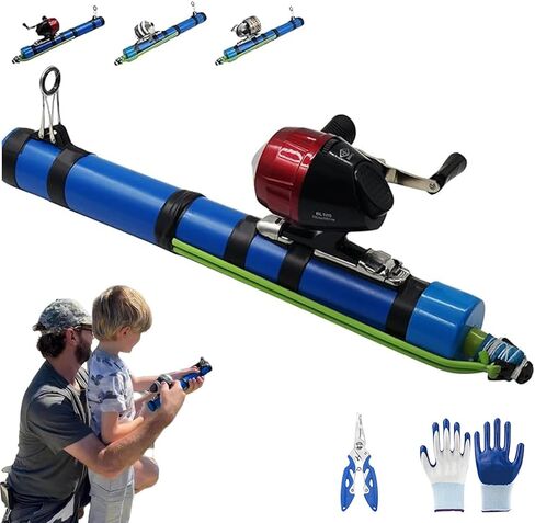 Catapult Fishing Rod, Portable Telescopic Fishing Slingshot with Reel, Fishing Cannon Bait Launcher for Kids, Saltwater and Freshwater Great Gear for Outdoor Anglers Travel in Saudi Arabia
