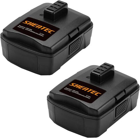 بطارية Shentec 2-Pack 3.0Ah 12V متوافقة مع RYOBI CB120L CB121L BPL-1220 130503001 130503005، بطارية ليثيوم 12 فولت (ليست لـ CB120N) in Kuwait
