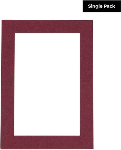 14x18 Mat Bevel Cut for 12x15 Photos - Acid Free Brick Red Precut Matboard - For Pictures, Photos, Framing - 4-ply Thickness in Saudi Arabia