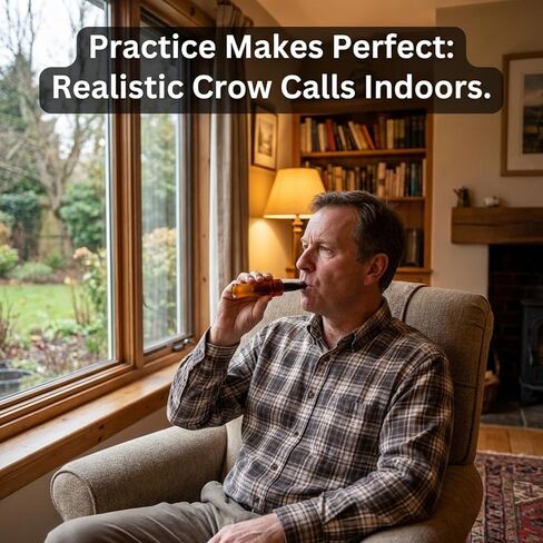 Crow Caller to Attract Crows, Professional Crow Caller Whistle for Hunting and Birdwatching, Realistic Crow Call with Durable PP Material for Outdoor Wildlife Observation and Survival Training in Saudi Arabia