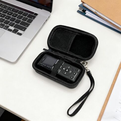 Digital Voice Recorder Carrying Case for PX370 PX470, Compact Hard Shell Storage Bag Organizer for MP3 Player, 3D Printing Pen, USB Cable & Earphones in Saudi Arabia