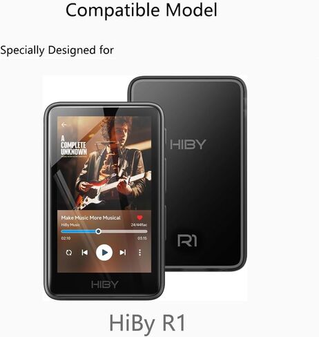 واقي شاشة مشغل MP3 HiBy R1 HiFi، [عبوتان] طبقة TPU ناعمة وشفافة عالية الدقة [مضادة لبصمات الأصابع] [مضادة للخدش] [خالية من الفقاعات] [صديقة للحافظة] متوافقة مع مشغل الموسيقى HiBy R1 (3 بوصات) in Kuwait