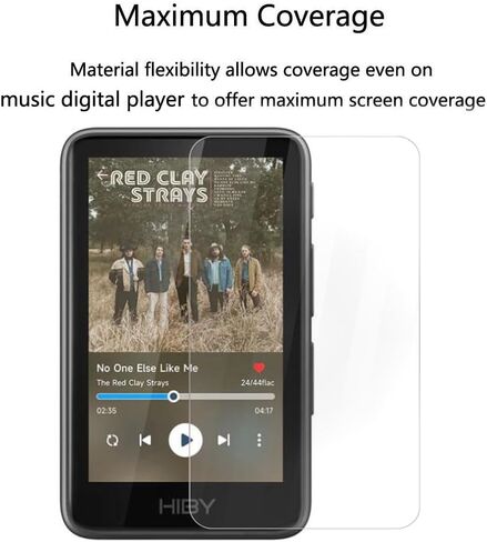واقي شاشة مشغل MP3 HiBy R1 HiFi، [عبوتان] طبقة TPU ناعمة وشفافة عالية الدقة [مضادة لبصمات الأصابع] [مضادة للخدش] [خالية من الفقاعات] [صديقة للحافظة] متوافقة مع مشغل الموسيقى HiBy R1 (3 بوصات) in Kuwait