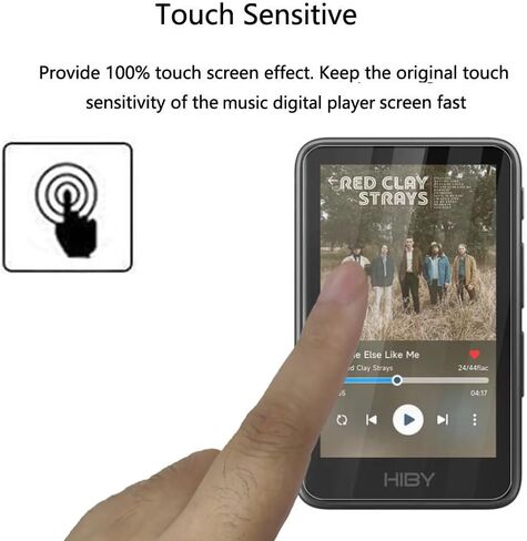 واقي شاشة مشغل MP3 HiBy R1 HiFi، [عبوتان] طبقة TPU ناعمة وشفافة عالية الدقة [مضادة لبصمات الأصابع] [مضادة للخدش] [خالية من الفقاعات] [صديقة للحافظة] متوافقة مع مشغل الموسيقى HiBy R1 (3 بوصات) in Kuwait