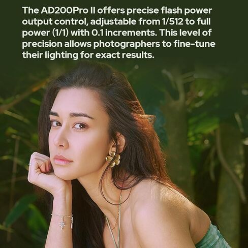 GODOX AD200 Pro II AD200ProII مع X3Pro O Trigger 200Ws 2.4G TTL Flash Strobe، 500 ومضات طاقة كاملة، وقت إعادة التدوير تقريبًا 0.01 ~ 1.8s فلاش ستروب الجيب لكاميرات Canon، Sony، Nikon، إلخ (ترقية AD200Pro) in Saudi Arabia