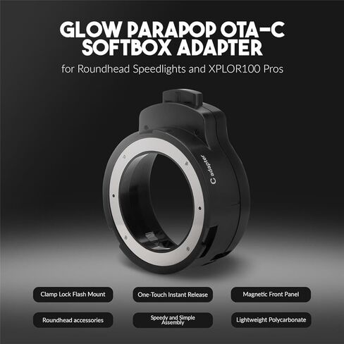 Flashpoint X100 TTL R2 على الكاميرا فلاش رأس مستدير Li-on لـ Fuji، مع توهج PS-B28K ParaSnap Octagonal Softbox (28 بوصة) in Kuwait