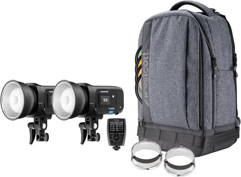 طقم حقيبة ظهر Westcott FJ250 Strobe 2-Light مع مشغل لاسلكي FJ-X3 S لكاميرات سوني in Kuwait