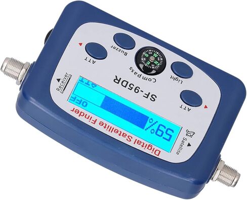 Portable Digital TV Satellite Finder, Built in Amplifier LED Display with Electronic Buzzer & Compass, for Satellite Receiving Antennas 950 2150MHz in Saudi Arabia