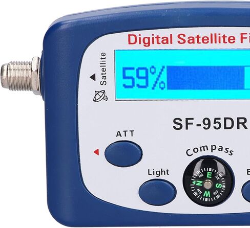 Portable Digital TV Satellite Finder, Built in Amplifier LED Display with Electronic Buzzer & Compass, for Satellite Receiving Antennas 950 2150MHz in Saudi Arabia