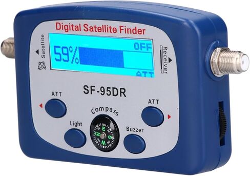 Portable Digital TV Satellite Finder, Built in Amplifier LED Display with Electronic Buzzer & Compass, for Satellite Receiving Antennas 950 2150MHz in Saudi Arabia