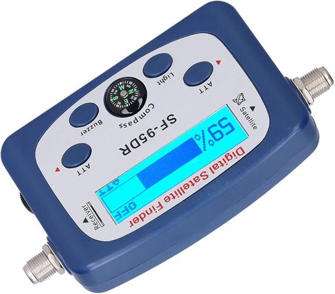 Portable Digital TV Satellite Finder, Built in Amplifier LED Display with Electronic Buzzer & Compass, for Satellite Receiving Antennas 950 2150MHz in Saudi Arabia