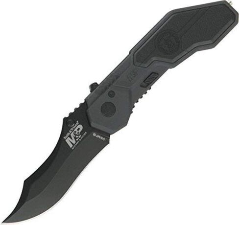 سميث اند ويسون M&P SWMP1B 7.1 بوصة سكين قابل للطي عالي الكربون SS مع شفرة مشبك 2.9 بوصة ومقبض ألومنيوم للتكتيكية والبقاء وEDC in Kuwait