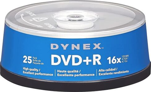 إصدار Dynex DX-DVDPR25 DVD+R 25 يومًا 16 يومًا in Kuwait