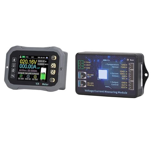 600A Battery Monitor, Voltmeter Coulometer, Battery Monitor Color LCD Display APP Control Voltage Current Measuring Module with Shunt, Battery Testers in Saudi Arabia