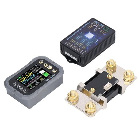 600A Battery Monitor, Voltmeter Coulometer, Battery Monitor Color LCD Display APP Control Voltage Current Measuring Module with Shunt, Battery Testers in Saudi Arabia