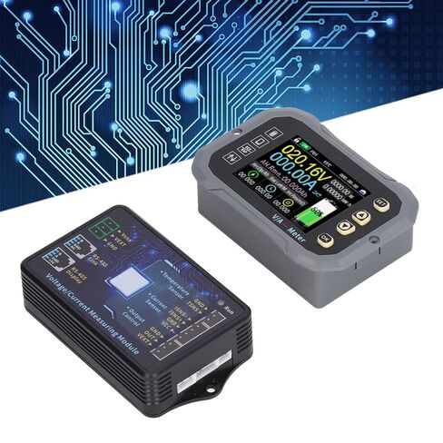 600A Battery Monitor, Voltmeter Coulometer, Battery Monitor Color LCD Display APP Control Voltage Current Measuring Module with Shunt, Battery Testers in Saudi Arabia