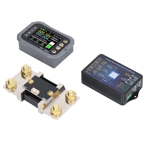 600A Battery Monitor, Voltmeter Coulometer, Battery Monitor Color LCD Display APP Control Voltage Current Measuring Module with Shunt, Battery Testers in Saudi Arabia