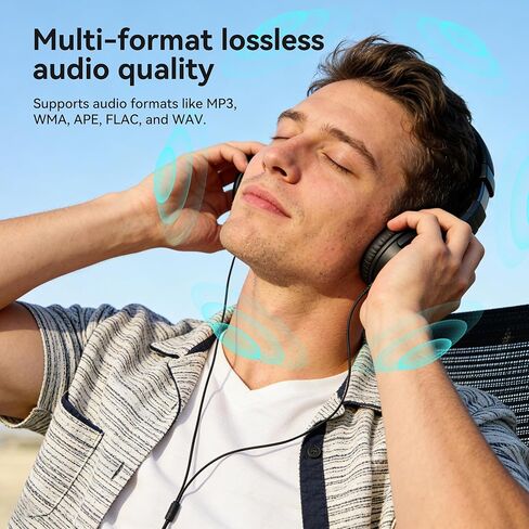 AGPTEK 64GB USB C MP3 Player, A55PL 2 in 1 Type-C & USB Stick Music Player Supports Replaceable AAA Battery, FM Radio, Recording in Saudi Arabia
