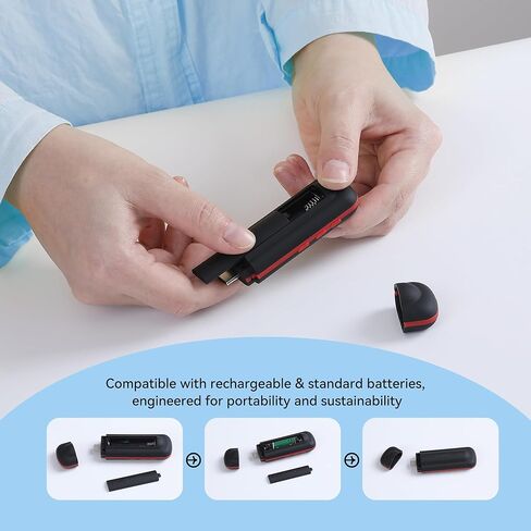 AGPTEK 64GB USB C MP3 Player, A55PL 2 in 1 Type-C & USB Stick Music Player Supports Replaceable AAA Battery, FM Radio, Recording in Saudi Arabia