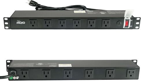Tecmojo 1U Rack Mount 19 Outlet PDU Power Distribution Unit Circuit Breaker fits 19-inch AV/Network/Server Cabinet/Closet/Enclosure(SKU# 13111901) in Kuwait