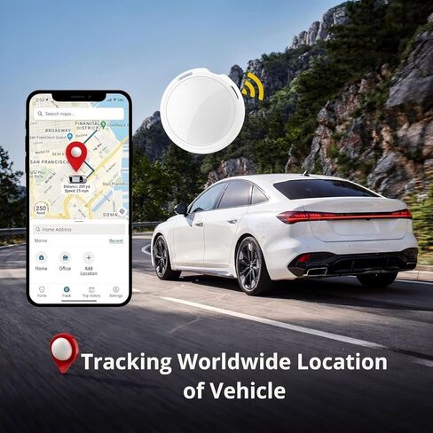 GPS Tracker for Vehicles Hidden Magnetic Case Car Tracker Device Works with Apple Find My (iOS Only) Waterproof Worldwide Real-Time Tracking for Cars No Subscription No Monthly Fee Replaceable Battery in Saudi Arabia