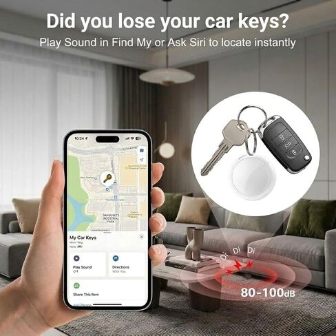 GPS Tracker for Vehicles Hidden Magnetic Case Car Tracker Device Works with Apple Find My (iOS Only) Waterproof Worldwide Real-Time Tracking for Cars No Subscription No Monthly Fee Replaceable Battery in Saudi Arabia