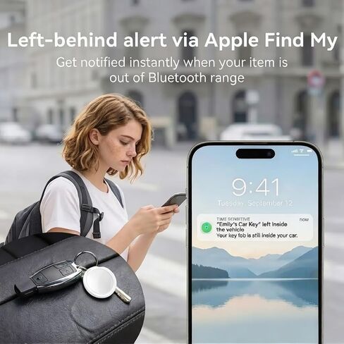 GPS Tracker for Vehicles Hidden Magnetic Case Car Tracker Device Works with Apple Find My (iOS Only) Waterproof Worldwide Real-Time Tracking for Cars No Subscription No Monthly Fee Replaceable Battery in Saudi Arabia