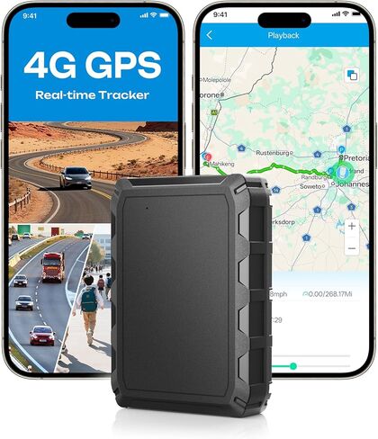 CXK GPS Tracker for Vehicles, 6-Month Battery Life 4G Global Tracker Device for Vehicles with Real Time Alert Strong Magnet, IP65 Waterproof Car Traker 180-Day Location History Subscription Needed in Saudi Arabia