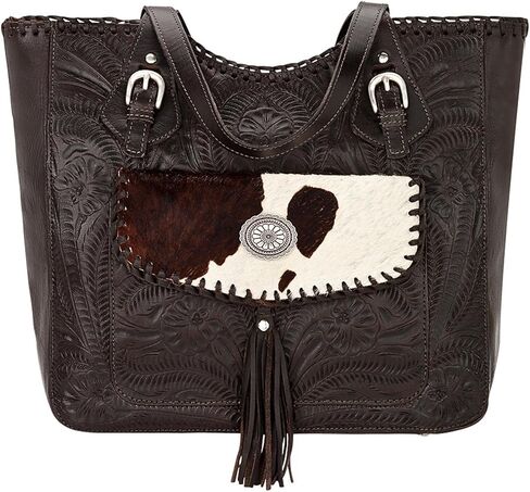 American West Handcrafted Leather Large Zip-Top Tote with Concealed Carry Pocket, Annie’s Secret | Conceal Carry in Saudi Arabia