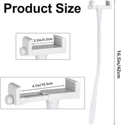 Silicone Camera Mount for Baby Monitor - Flexible Arm Bracket, Sturdy Holder for Crib/Cot/Shelves, No Tools Needed, Wall Damage-Free Installation in Saudi Arabia