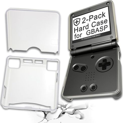 عبوتان من حافظات الحماية الصلبة والشفافة لجهاز الكمبيوتر GBA SP Gameboy Advance Sp (شفاف) in Kuwait