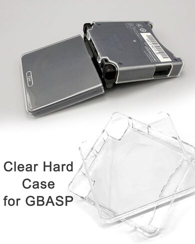 عبوتان من حافظات الحماية الصلبة والشفافة لجهاز الكمبيوتر GBA SP Gameboy Advance Sp (شفاف) in Kuwait