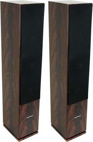 Rockville Bundle: (2) RockTower 68D Dark Wood Home Audio Tower Speakers Passive 8 Ohm (2 Items) in Saudi Arabia