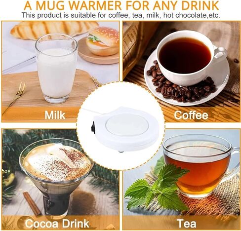 USB Interface,for Keeping Drinks Warm in Office or Home,USB Coffee Warmer,Mug Mat Warmer,Portable,Office Drink,Travel Coffee in Saudi Arabia