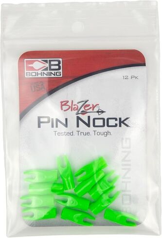 Bohning Blazer Pin Nock Neon Green Standard 12 pk. in Saudi Arabia