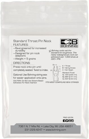Bohning Blazer Pin Nock Neon Green Standard 12 pk. in Saudi Arabia