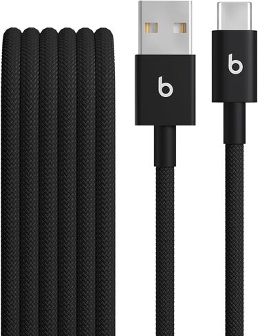Beats 240W USB-C to USB-C Braided Cable, Fast Charging, Durable/Tangle Free, Compatible with Apple and Android Devices (3 m/10 ft) – Surge Stone in Saudi Arabia